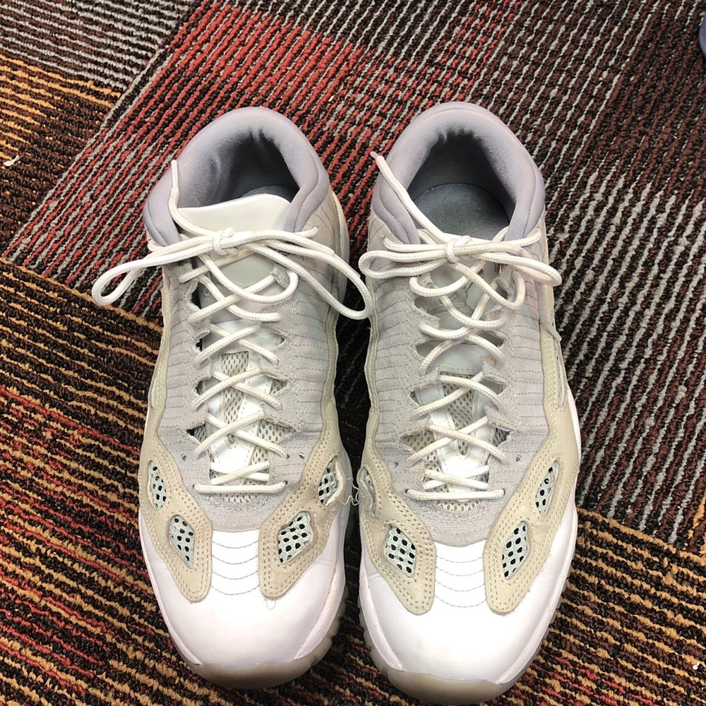 Nike White and Light Gray Athletic Sneakers